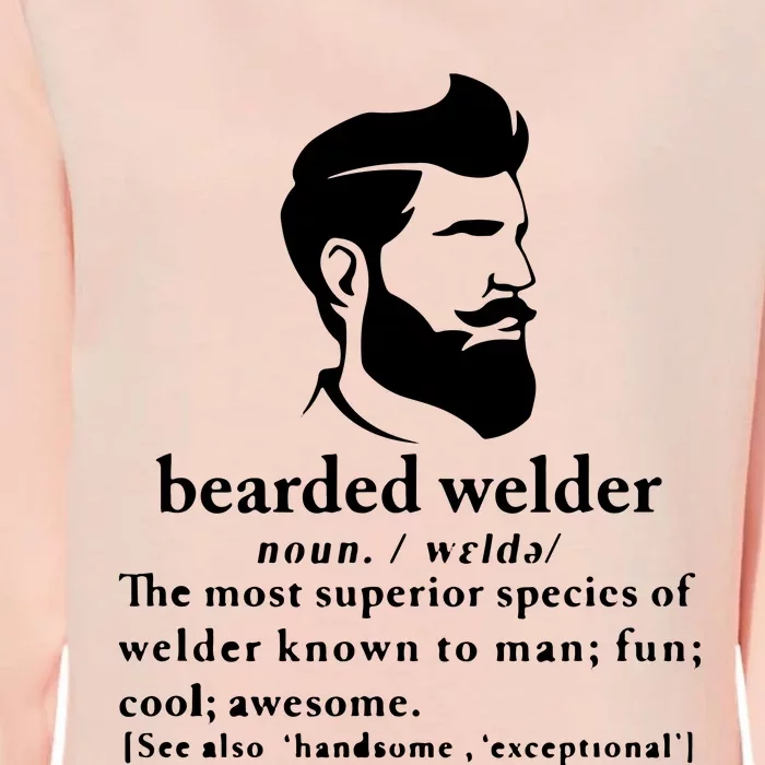 Funny Beard Welder Definition Meaning Womens California Wash Sweatshirt