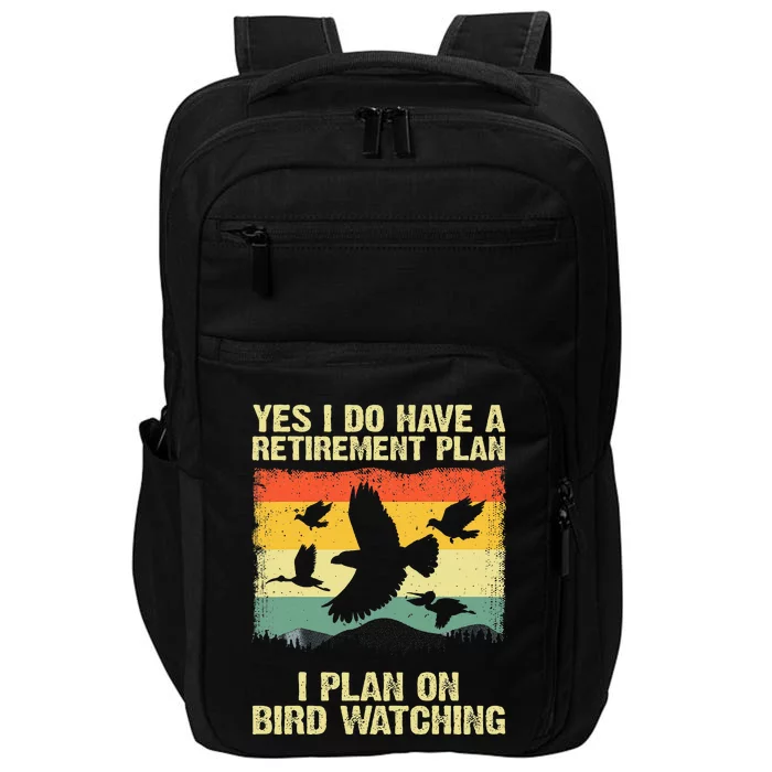 Funny Bird Watching Design Birding Retirement Impact Tech Backpack