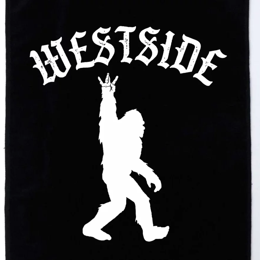 Funny Bigfoot Westside Hand Sign For California West Coast Platinum Collection Golf Towel