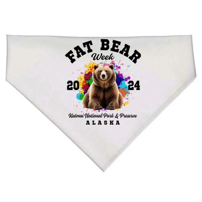 Fat Bear Week 2024 Katmai National Park And Preserve Alaska USA-Made Doggie Bandana