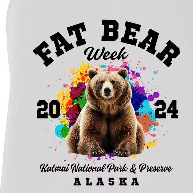 Fat Bear Week 2024 Katmai National Park And Preserve Alaska Women's Racerback Tank