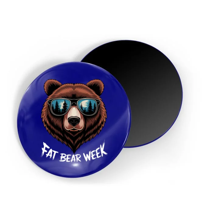 Fat Bear Week Retro Bear Sunglasses Nature Lovers Magnet