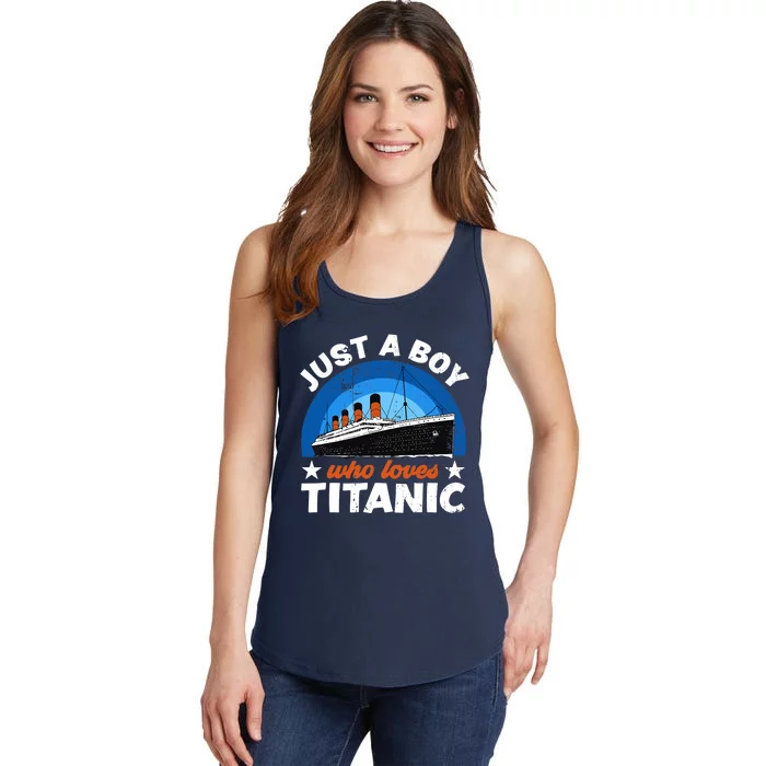 For Boys Who Just Love The RMS Titanic Ladies Essential Tank