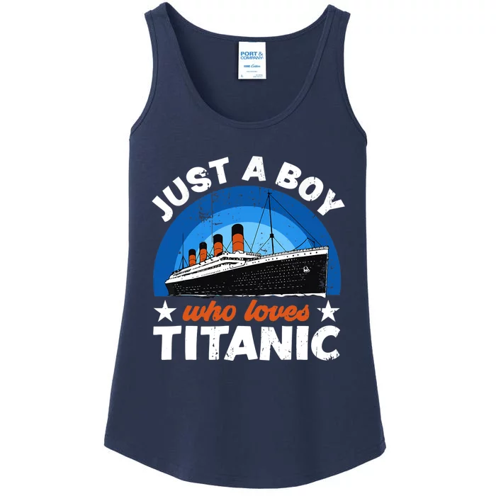 For Boys Who Just Love The RMS Titanic Ladies Essential Tank