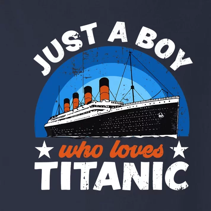 For Boys Who Just Love The RMS Titanic Toddler Long Sleeve Shirt