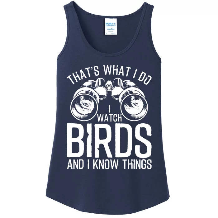 Funny Bird Watching Gift Cool Bird Lovers Watchers Ladies Essential Tank