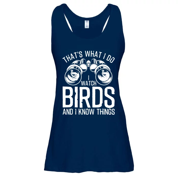 Funny Bird Watching Gift Cool Bird Lovers Watchers Ladies Essential Flowy Tank