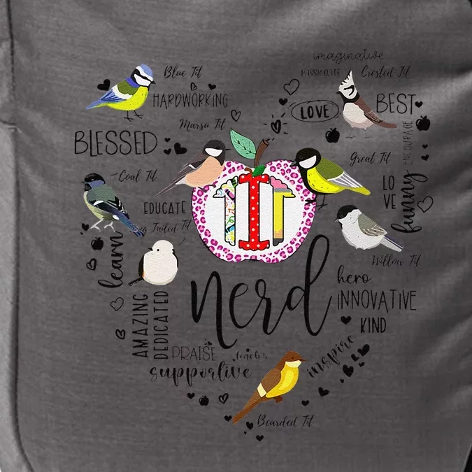 Funny Bird Watching Tits Humor Tit Nerd Birder Birdwatching Impact Tech Backpack