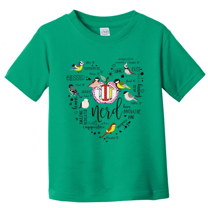 Funny Bird Watching Tits Humor Tit Nerd Birder Birdwatching Toddler T-Shirt