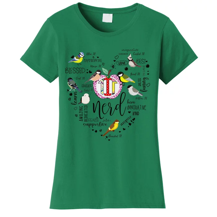 Funny Bird Watching Tits Humor Tit Nerd Birder Birdwatching Women's T-Shirt