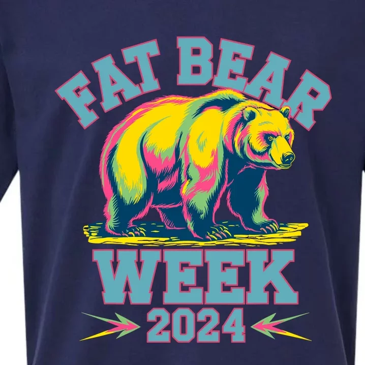 Fat Bear Week 2024 Grazer Animal Lover Alaska Katmai Nature Sueded Cloud Jersey T-Shirt