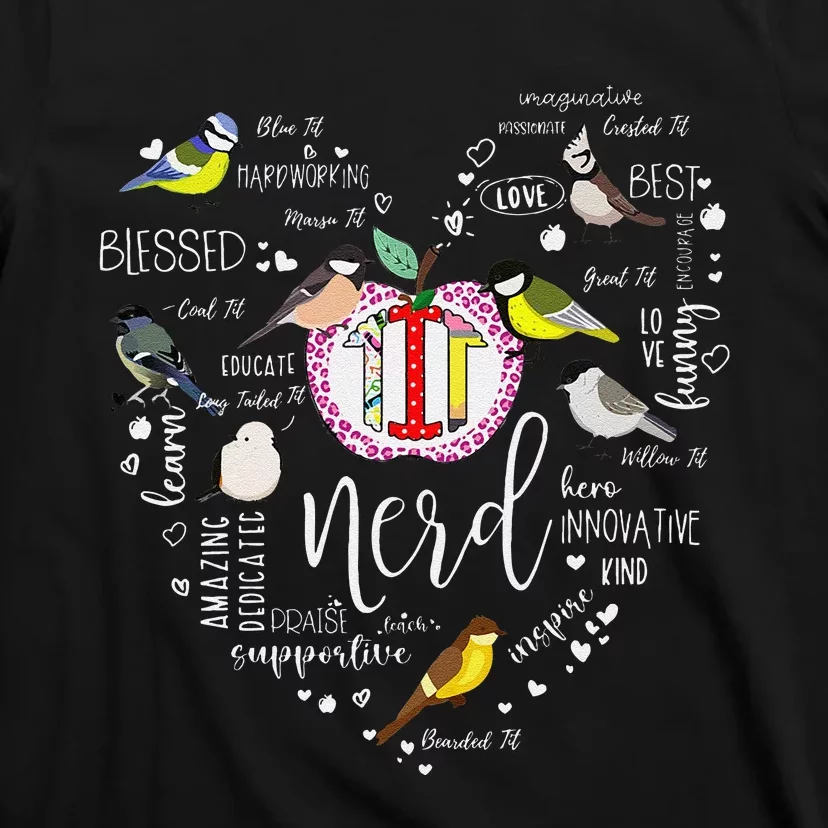 Funny Bird Watching Tits Women Tit Nerd Birder Birdwatching T-Shirt