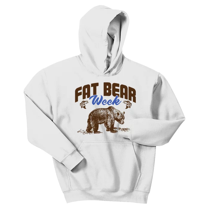 Fat Bear Week Funny Bear Kids Hoodie