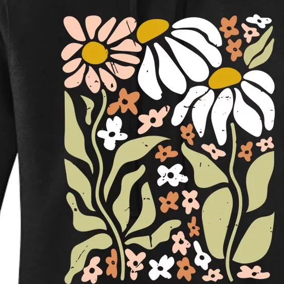 Flowers Boho Wildflowers Floral Nature Women's Pullover Hoodie