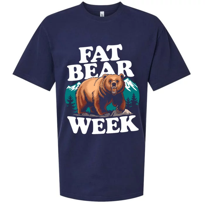 Fat Bear Week 2024 Grazer Animal Lover Alaska Katmai Nature Sueded Cloud Jersey T-Shirt