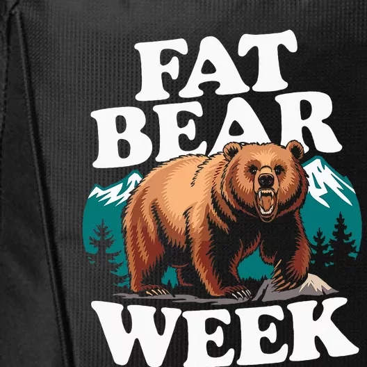 Fat Bear Week 2024 Grazer Animal Lover Alaska Katmai Nature City Backpack