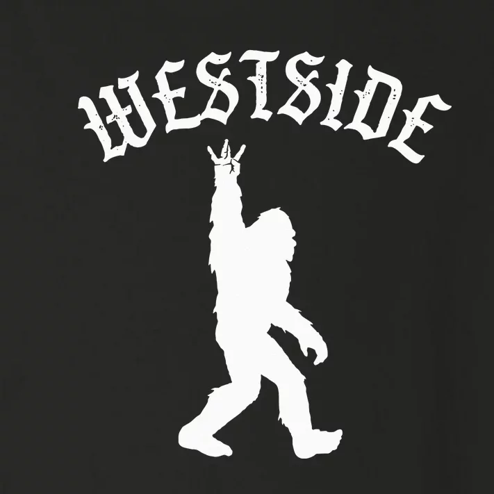 Funny Bigfoot Westside Hand Sign for California West Coast Toddler Long Sleeve Shirt