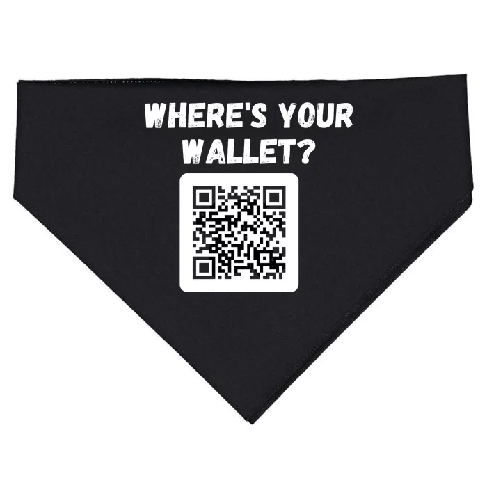 Funny Bitcoin Where’s Your Wallet HODL Bitcoin Cryptocurrency Funny Crypto USA-Made Doggie Bandana