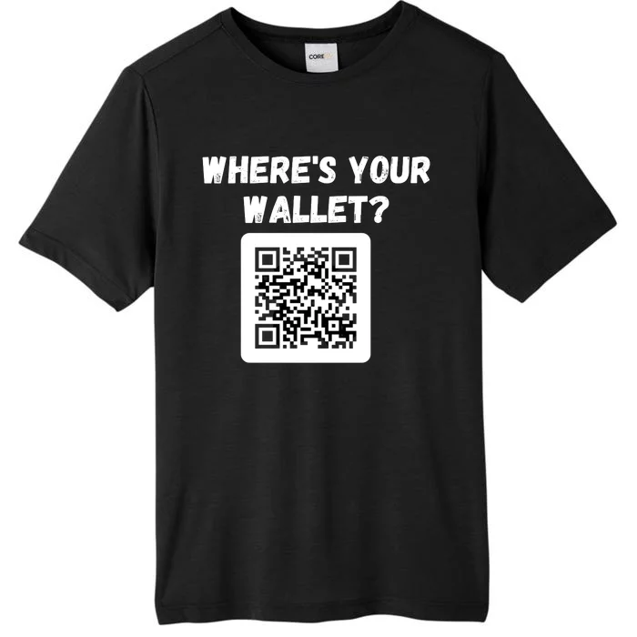 Funny Bitcoin Where’s Your Wallet HODL Bitcoin Cryptocurrency Funny Crypto ChromaSoft Performance T-Shirt