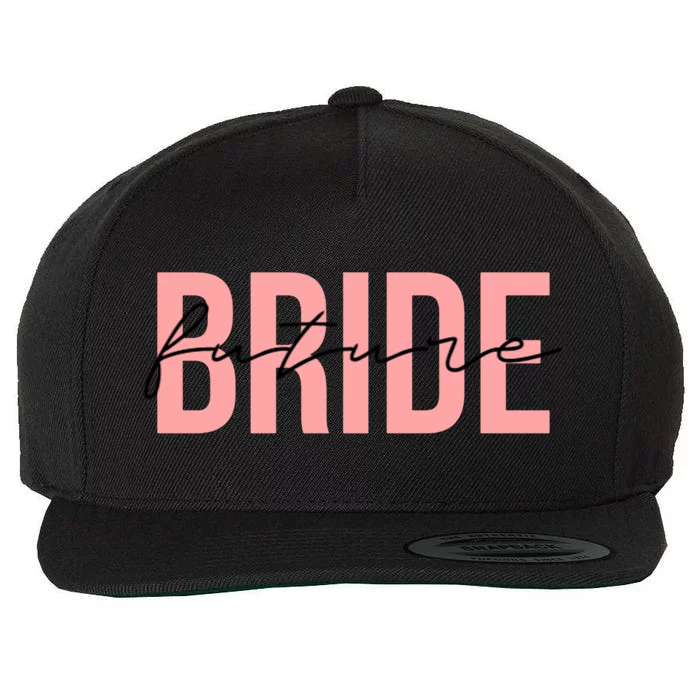 Future Bride Wedding Bachelorette Party Fiancee Gift Wool Snapback Cap