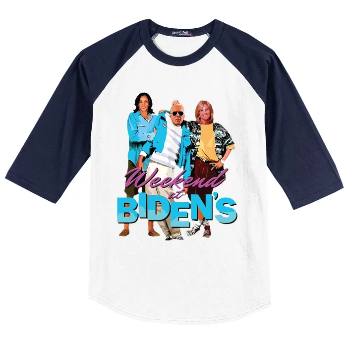 Funny Biden Weekend At Bidens Funny Baseball Sleeve Shirt