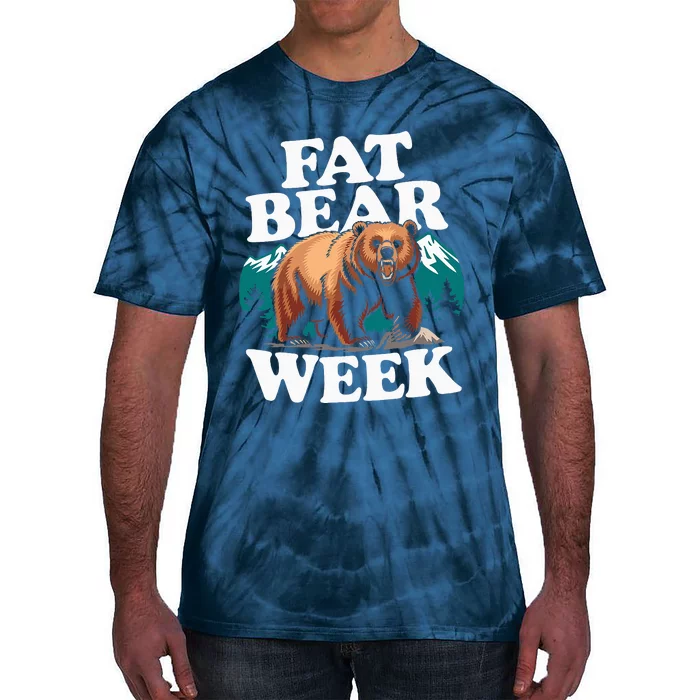 Fat Bear Week 2024 Grazer Animal Lover Alaska Katmai Nature Tie-Dye T-Shirt