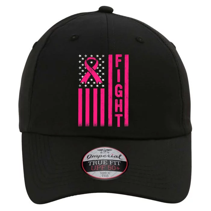 Fight Breast Warrior American Flag Breast Cancer Awareness The Original Performance Cap