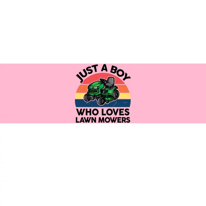 Funny Boy Who Love Lawn Mower T Mowing Gardening Bumper Sticker