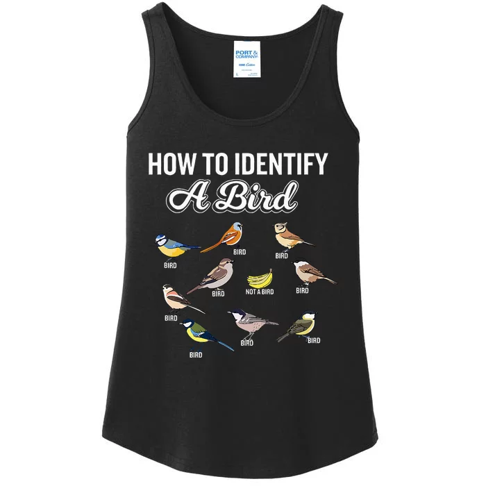 Funny Bird Watcher How To Identify A Bird Unique Birder Ladies Essential Tank