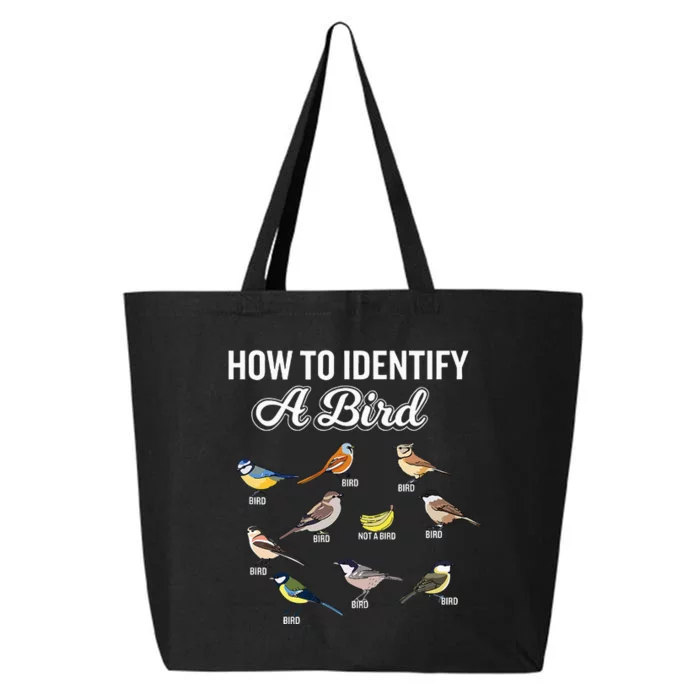 Funny Bird Watcher How To Identify A Bird Unique Birder 25L Jumbo Tote