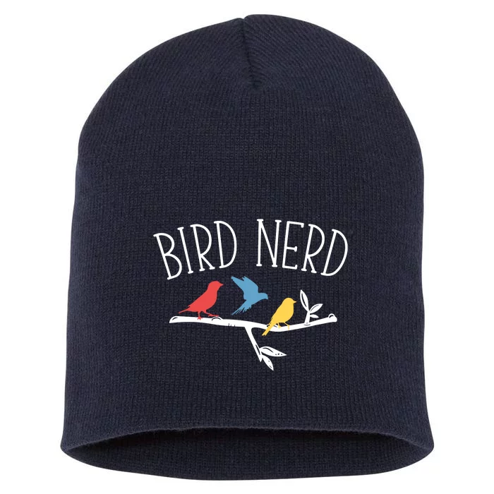 Funny Bird Watching Gifts Bird Watcher Birding Birdwatching VNeck Short Acrylic Beanie