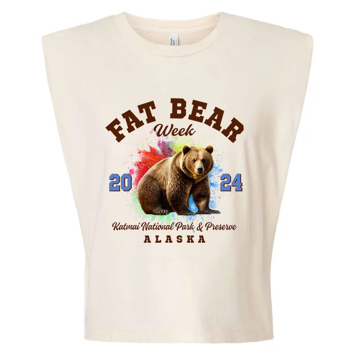 Fat Bear Week 2024 Katmai National Park And Preserve Alaska Garment-Dyed Women's Muscle Tee