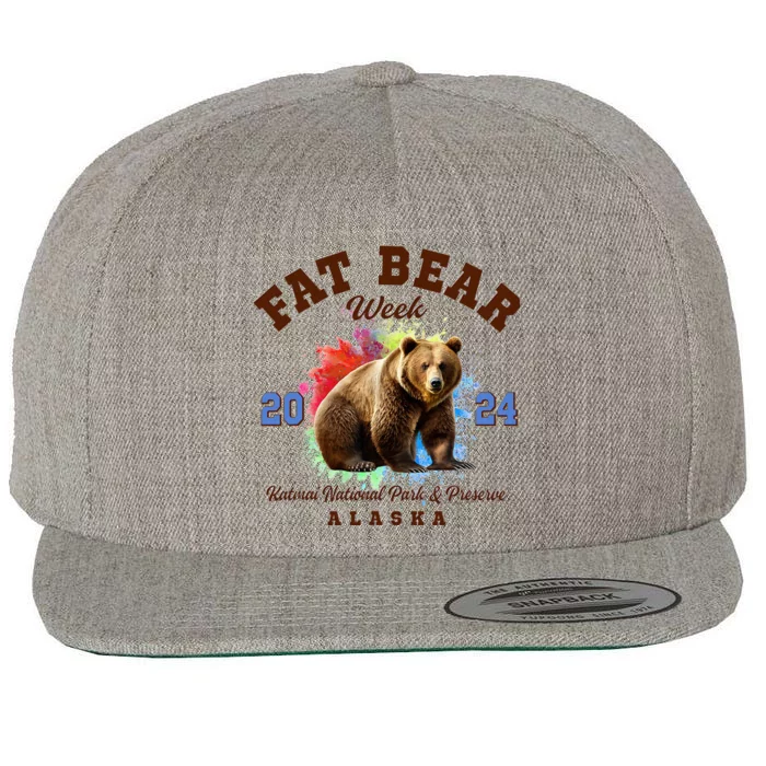 Fat Bear Week 2024 Katmai National Park And Preserve Alaska Wool Snapback Cap