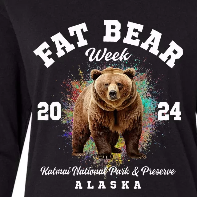 Fat Bear Week 2024 Katmai National Park And Preserve Alaska Womens Cotton Relaxed Long Sleeve T-Shirt