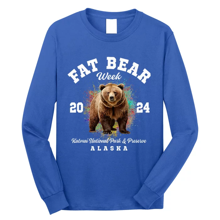 Fat Bear Week 2024 Katmai National Park And Preserve Alaska Long Sleeve Shirt