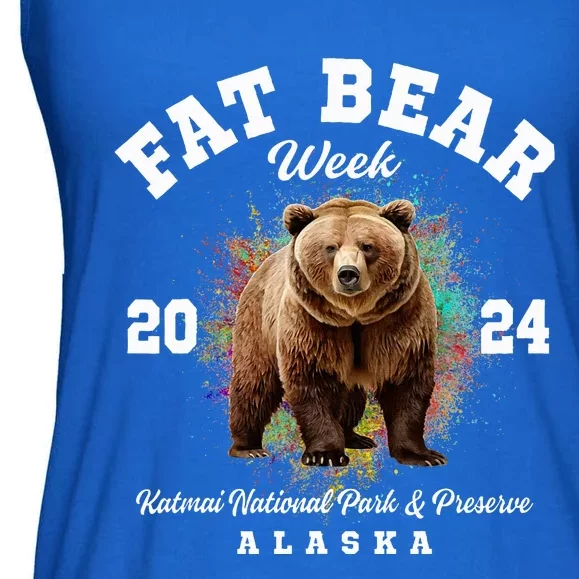 Fat Bear Week 2024 Katmai National Park And Preserve Alaska Ladies Essential Flowy Tank