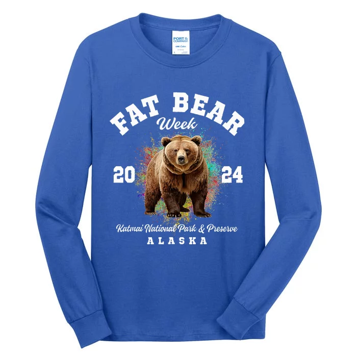 Fat Bear Week 2024 Katmai National Park And Preserve Alaska Tall Long Sleeve T-Shirt