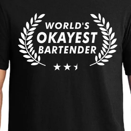 Funny Bartending Worlds Okayest Bartender Pajama Set