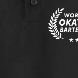 Funny Bartending Worlds Okayest Bartender Dry Zone Grid Performance Polo