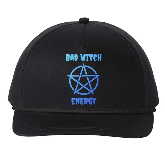 Funny Bad Witch Energy Halloween Samhain Great Gift Snapback Five-Panel Rope Hat