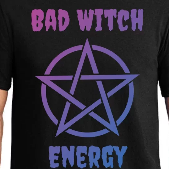 Funny Bad Witch Energy Halloween Samhain Great Gift Pajama Set