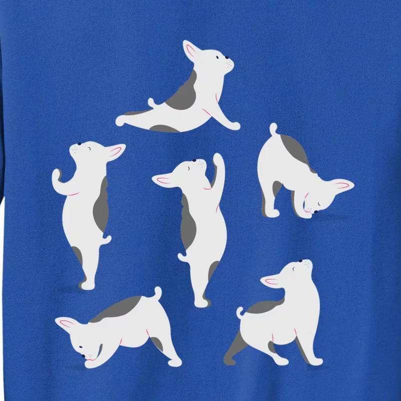 French Bulldog Yoga Poses Funny Cute Frenchie Dog Lover Gift Cute Gift Tall Sweatshirt