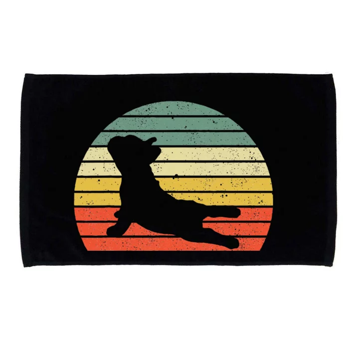 French Bulldog Yoga Funny Frenchie Microfiber Hand Towel