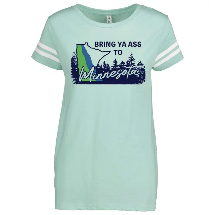 Funny Bring Ya Ass To Minnesota Enza Ladies Jersey Football T-Shirt