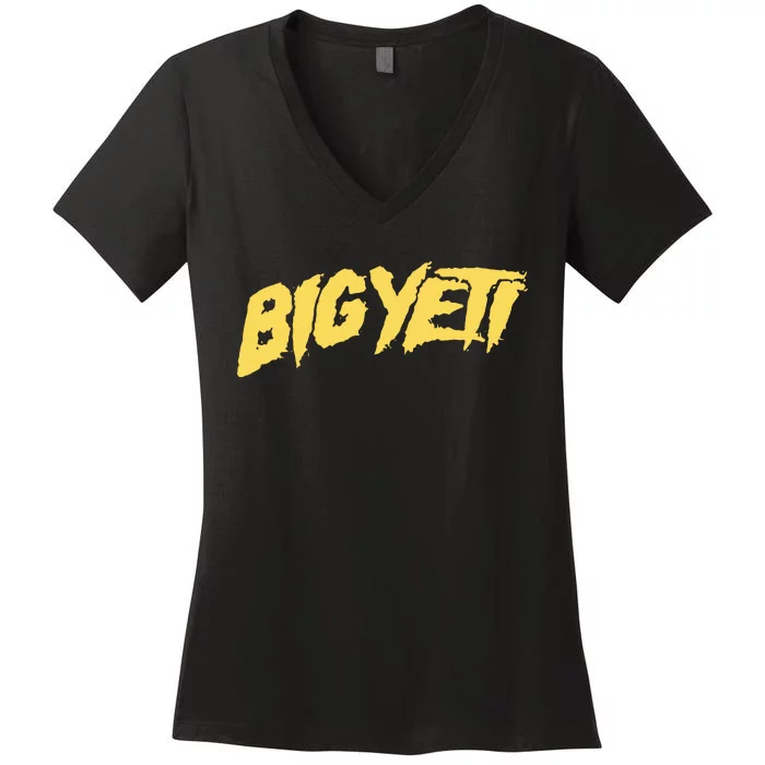 Funny Big Yeti Women's V-Neck T-Shirt