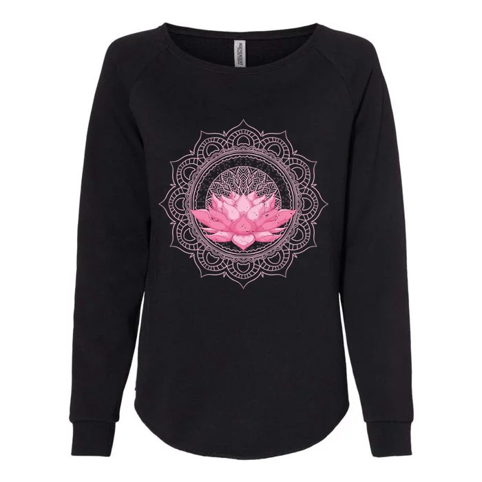 Flower Blossom Yoga Meditation Prana Art Boho Dala Lotus Great Gift Womens California Wash Sweatshirt