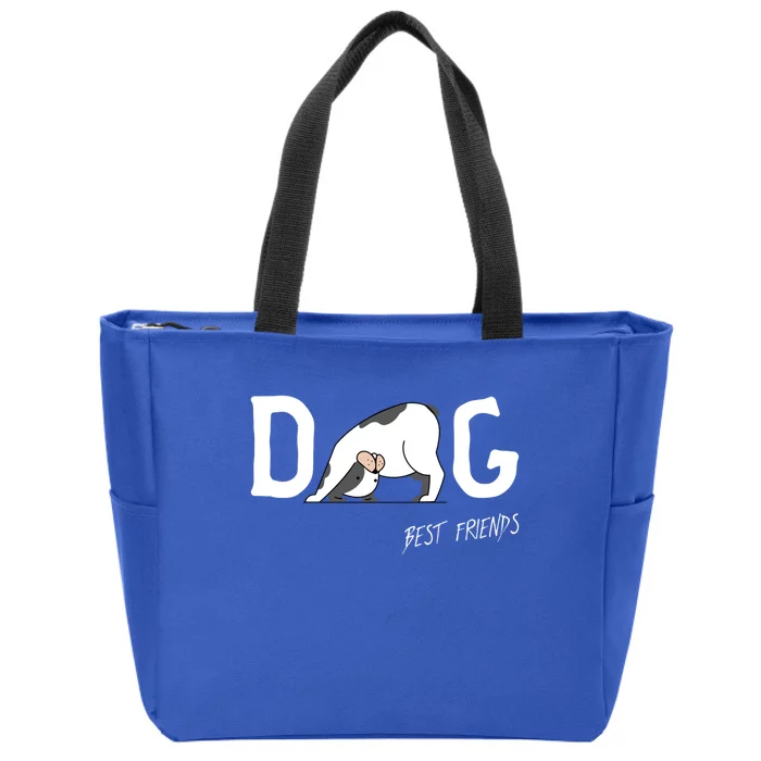 French Bulldog Yoga Relax Cute Dog Lover Gift Zip Tote Bag