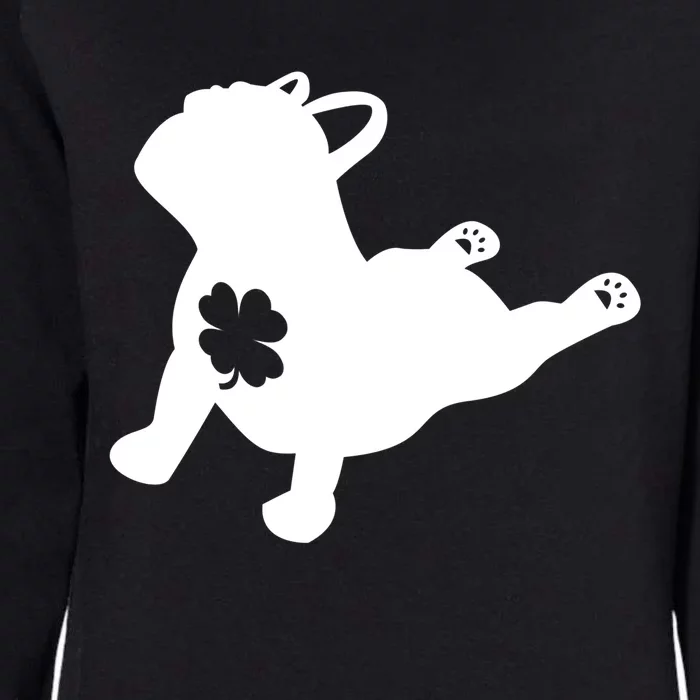 French Bulldog Yoga Pose Shamrock St Patricks Mom Dad Teen Funny Gift Womens California Wash Sweatshirt