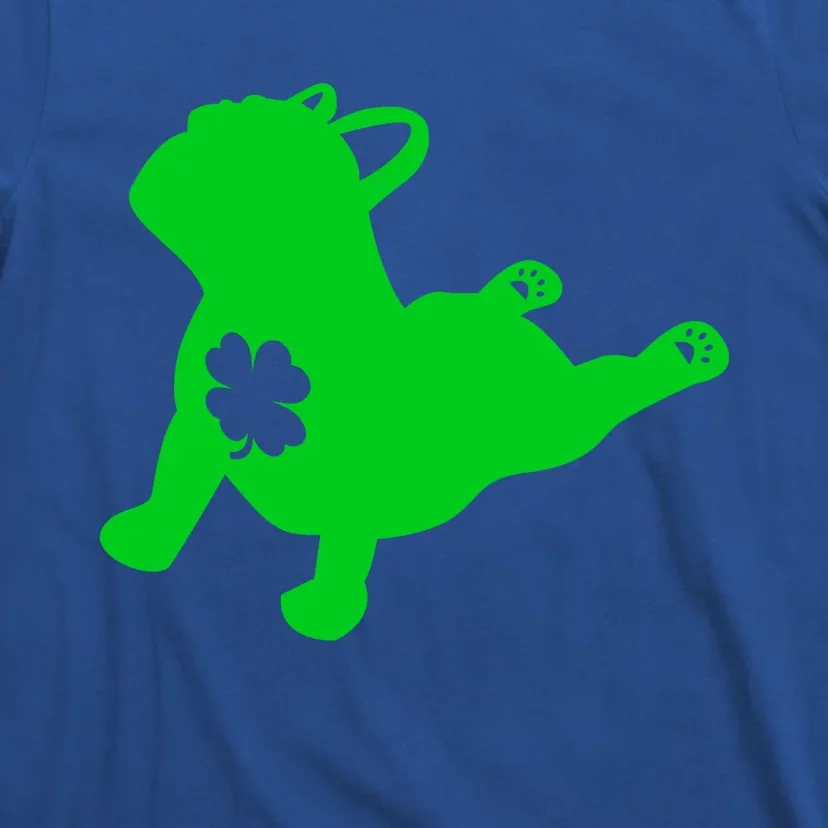 French Bulldog Yoga Pose Shamrock St Patricks Mom Dad Teen Gift T-Shirt