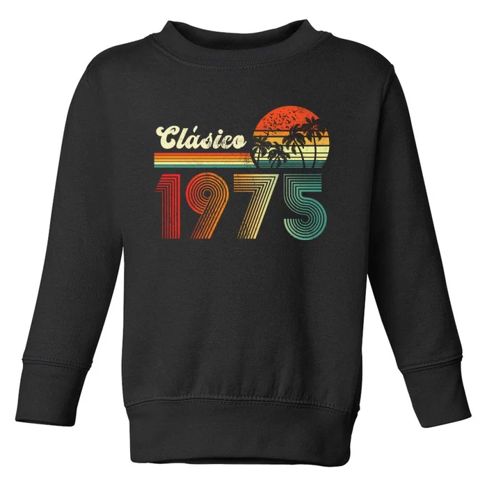 Feliz cumpleaños 1975 Edición limitada 48th spanish Birthday clásica Toddler Sweatshirt